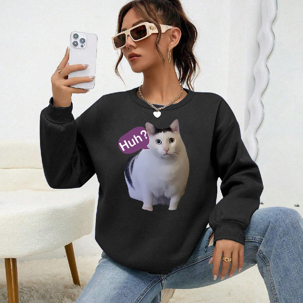 Fashion Cat Personalized Printed Women's Sweater