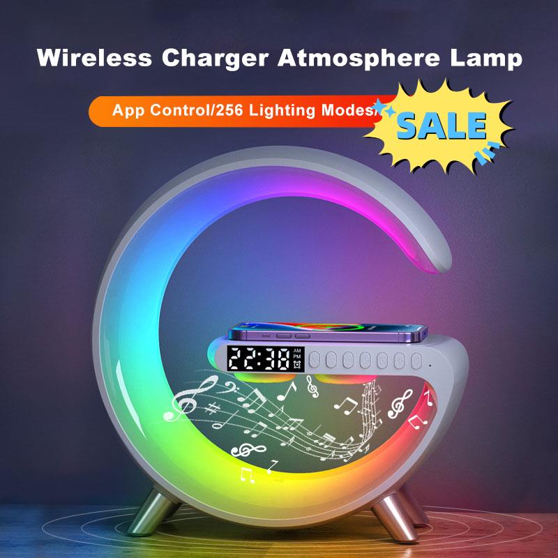 Intelligent app Controlled LED Lamp 5 in 1 Wireless Charger